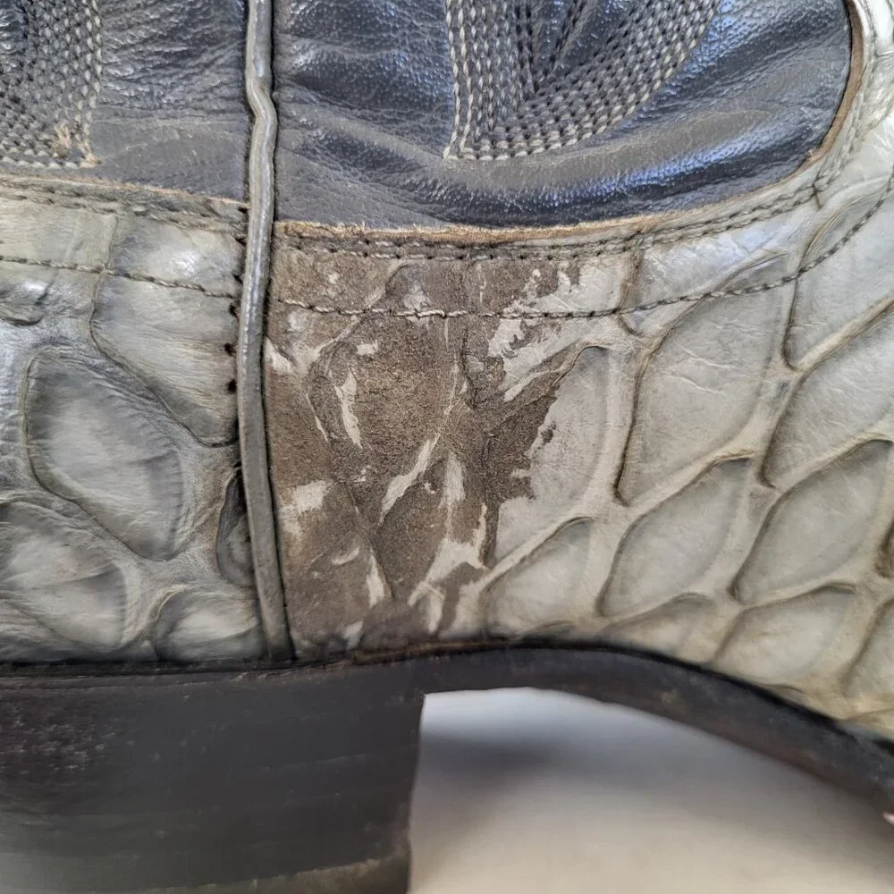 Justin Pre Ban Ant Eater Western Cowboy Boots Men's Size 8.5 D - Picture 12 of 16